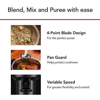 KitchenAid Cordless Variable Speed Hand Blender with Chopper and Whisk Attachment - KHBBV83
