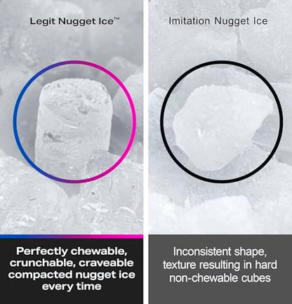 GE Profile Opal 2.0 Ultra Nugget Ice Maker with .75 Gallon Side Tank and Scale Inhibiting Filter, Scoop Included, 38 lbs in 24 Hours, Pellet Ice Machine with WiFi & Smart Connected, Stainless Steel