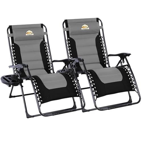 Colegence Oversized Zero Gravity Chairs Set of 2, 400-lb Capacity Recliner
