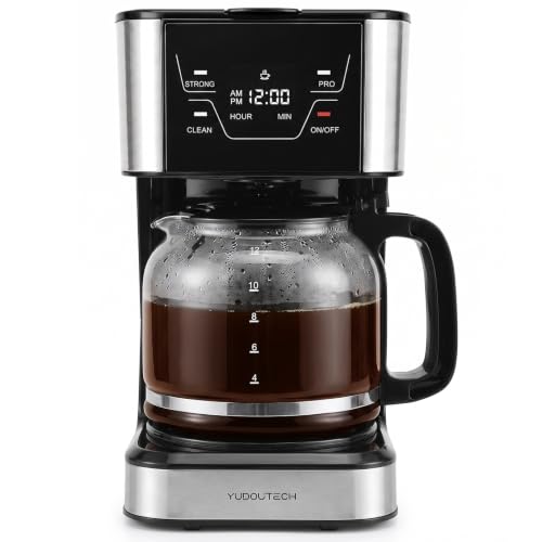 12-Cup Touchscreen Drip Coffee Maker,Programmable coffee machine with Timer