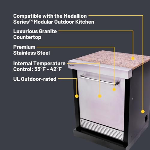 Char-Broil Medallion Series Modular Outdoor Kitchen Stainless Steel Refrigerator - 463246518