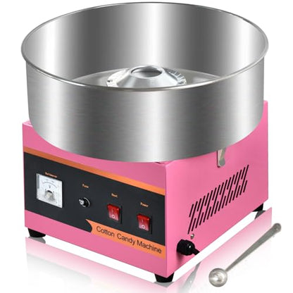 Commercial Cotton Candy Machine,110V 1000W Cotton Candy Maker, Candy Floss Maker,Making marshmallows,with Stainless Steel Bowl, Sugar Scoop,Anti-Rust Coating, for Family Party, Kids Birthday.