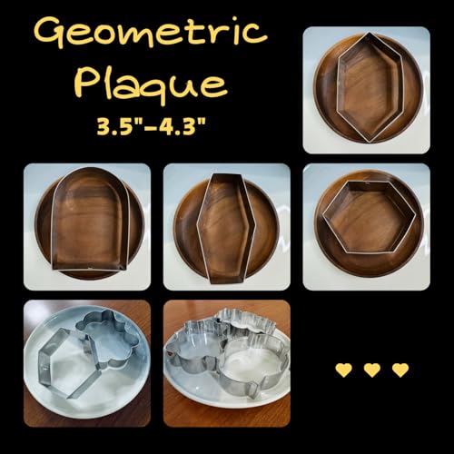 Auktosmn Large Plaque Cookie Cutter Set-10 Piece-4.0 Inch-Diswasher Safe-Frame Cookie Cutter Shape for Baking