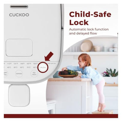 CUCKOO CWP-A501TW | Hot Water Dispenser & Warmer | Auto Dispense & Boil Dry Protection | Insulated Stainless Steel | 5 Liter