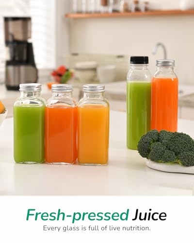 Canoly C09 Cold Press Juicer, 6" Extra Wide Feed Chute, 3-IN-1 Strainers (Juice & Sorbet & Nut Milk), Powerful AC Brushless Motor, Self Precut System, Juicer Machines with BPA-Free (Classic)