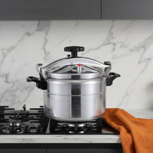 11L Pressure Cooker Aluminum Silver Multi-Cooking Stovetop Pressure Cooker