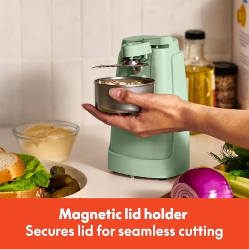 bella Electric Can Opener, Automatic One-Touch, Seaglass