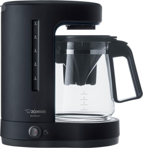 Zojirushi EC-DAC50BA ZUTTO Coffee Maker 5 Cups, Black, PFAS-free