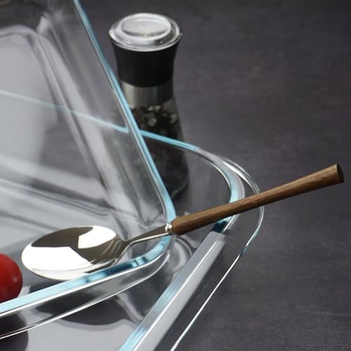 CGNWEEPS 9×9in Square Glass Baking Dish, 2.4QT Glass Baking Pan, Baking Dishes for Oven