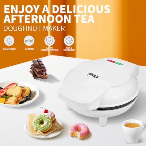 DSP Mini Donut Maker - Non-Stick, 7 Donuts, Cool-Touch