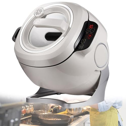 Beachtiful Automatic Cooking Machine, 6L Auto Cooking Wok Fried Rice Machine,One-Click Smart Start, 360 ° Automatic Rotation, for Stir Frying,Stewing,Cooking,220V2000W