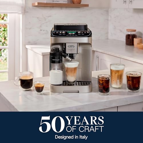 De'Longhi Magnifica Duo Automatic Espresso Machine, Milk Frother, Silver