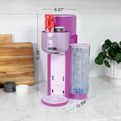 Ninja Thirsti Ultimate Drink System | Still or Sparkling Soda Maker | Create fountain-fresh drinks with 20+ zero or low-calorie flavors | Customize your fizz and flavor | Pink | WC3001PK1