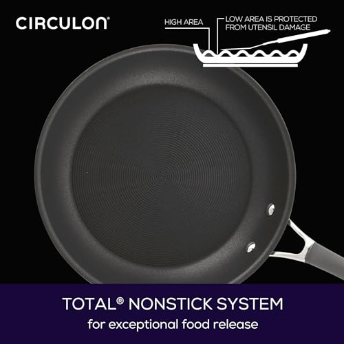 Circulon Radiance Hard-Anodized Nonstick Cookware Set, Kitchen Pots and Pans Set, 10-Piece, Gray