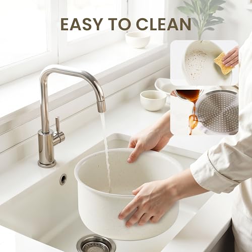 Simple Deluxe 12 Pcs Non-Stick Cookware Set, with Beige Granite Texture and Detachable Handles, Resistant to High Temperatures, Oven Safe, PFAS and PFOA Free