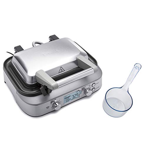 Breville the Smart Waffle™ Pro 2 Slice Waffle Maker, BWM620XL, Brushed Stainless Steel