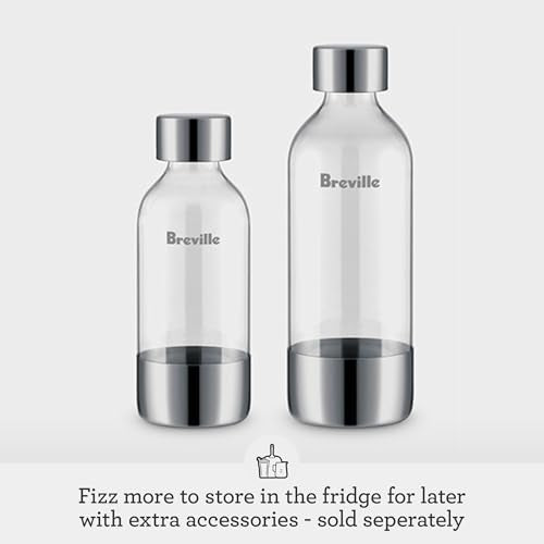 Breville BCA600BSS InFizz Aqua Sparkling Water Maker, Brushed Stainless Steel