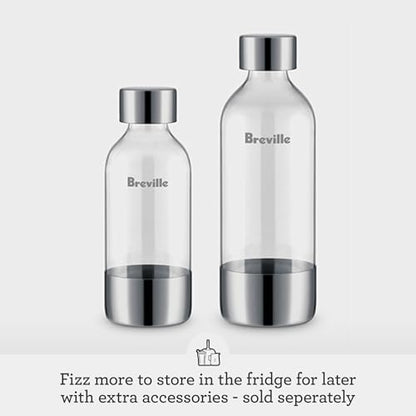 Breville BCA600BSS InFizz Aqua Sparkling Water Maker, Brushed Stainless Steel