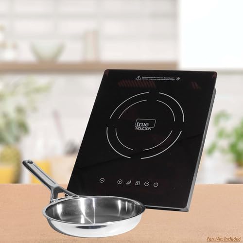 TI-1B 12 inch Built-In Single Burner Induction Glass-Ceramic Cooktop, 1750W, UL858 Certified
