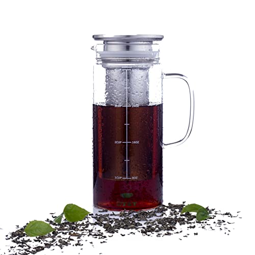 BTaT- Cold Brew Coffee Maker, Iced Coffee Maker, 1 Quart, 32 oz, Iced Tea Maker, Cold Brew Maker, Tea Pitcher, Coffee Accessories, Iced Tea Pitcher, Cold Brew System, Cold Brew Pitcher