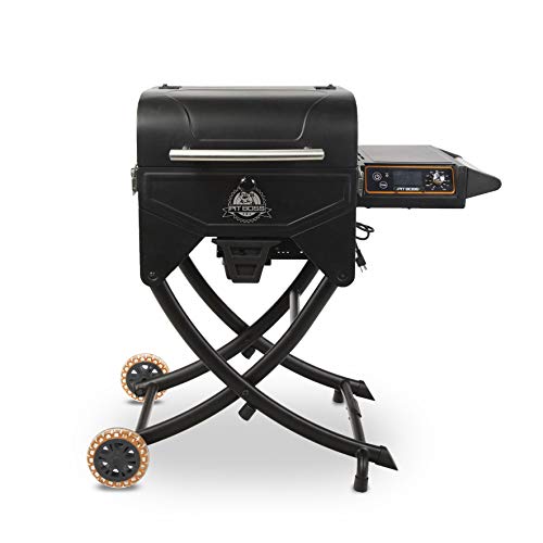 Pit Boss Pit Stop Portable Wood Pellet Grill w Cart Stand and Cover