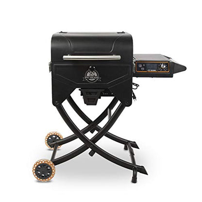 Pit Boss Pit Stop Portable Wood Pellet Grill w Cart Stand and Cover
