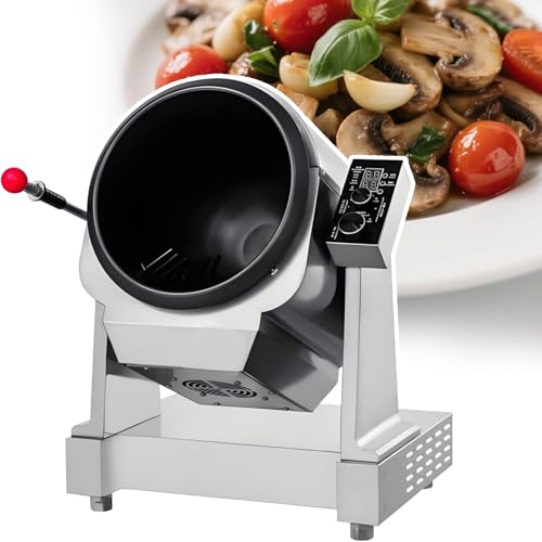 Commercial Stir Fry Machine with Auto-Tilting Drum and Electromagnetic Heat for High-Volume Cooking Without Manual Flipping