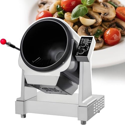 Commercial Stir Fry Machine with Auto-Tilting Drum and Electromagnetic Heat for High-Volume Cooking Without Manual Flipping