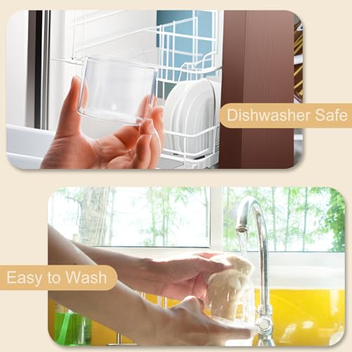 Baalaka Ramekins Oven Safe, Creme Brulee ramekins set of 6, Small Glass Bowls 4oz, Dipping Sauce Cups, Clear Salad Dressing Container and Dessert Bowls for Custard