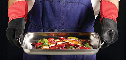 All-Clad Outdoor Stainless Steel Roaster 15x11 Inch Oven Broiler Safe 700F Roaster Pan, Pots and Pans, Cookware Silver