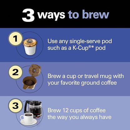 Hamilton Beach FlexBrew Trio 2-Way Drip & Single Serve Coffee Maker