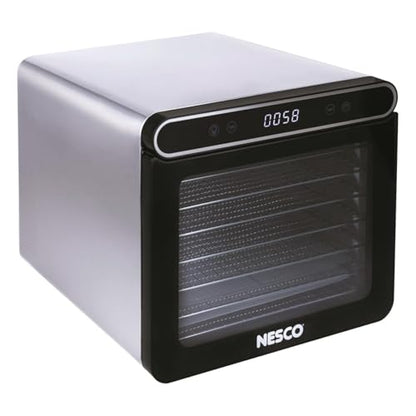 NESCO FD-7SSD Digital Food Dehydrator for Beef Jerky, Dried Fruit and Dog Treats, 7 Stainless Steel Trays, Silver