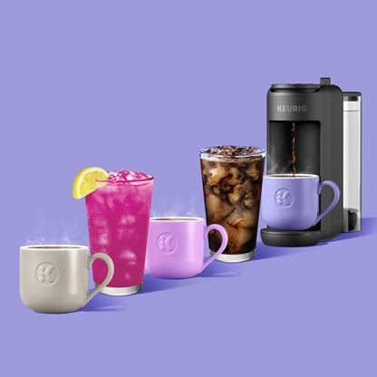 Keurig K-Mini Mate Plus Single-Serve K-Cup Pod Coffee Maker, Compact, 3 Cup Sizes, Brew Over Ice and Strong Button Features, 50 oz Removable Reservoir, Matte Black