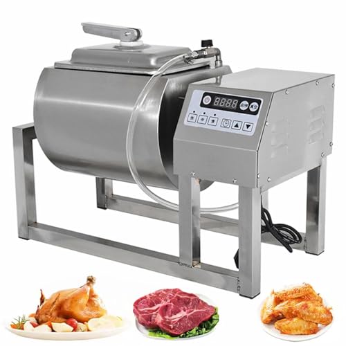 PtaTritious Vacuum Tumbler Marinator, 18L/36LB Meat & Vegetable Vacuum Tumbler Marinating Machine, Food Vacuum Marinator with Bidirectional Rotation & 3-Speed Control, 0-99 Min Time Setting