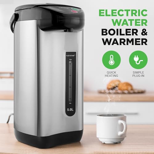 NutriChef 5.2 Qt Hot Water Dispenser with 5 Temperature Settings