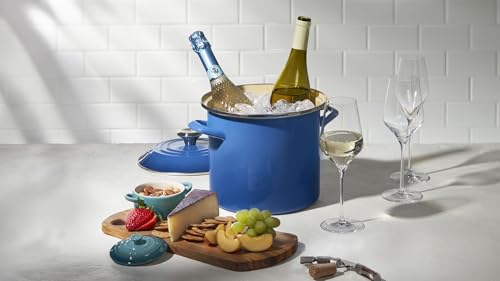 Le Creuset Enamel on Steel Traditional Stockpot, 8 qt., Sea Salt with Stainless Steel Knob