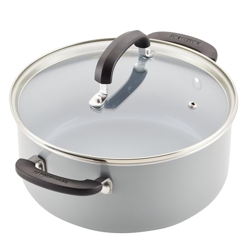 Farberware EcoAdvantage Ceramic Nonstick Cookware/Pots and Pans Set, 13 Piece - Gray