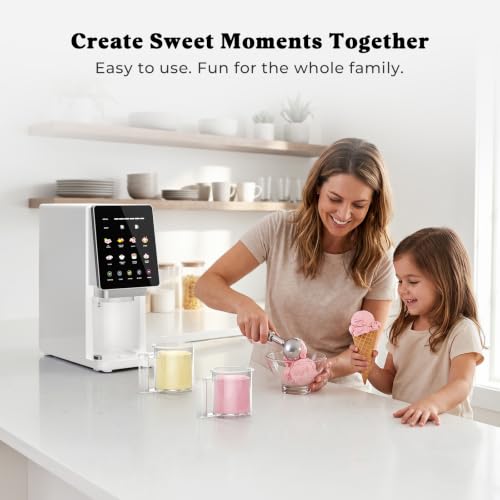 Ice Cream Maker Machine, 11-in-1 Frozen Dessert Machine with 3 Pints