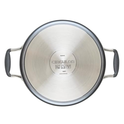 Circulon A1 Series Dishwasher Safe, Induction Ready, Metal Utensil Safe, 5-Quart Dutch Oven with Lid - Graphite