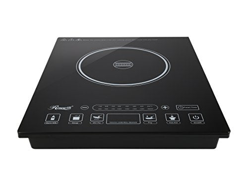 Rosewill Induction Cooker 1800 Watt, 5 Pre-Programmed Induction Cooktop, Electric Burner with Stainless Steel Pot 10" 3.5 QT 18-8, RHAI-15001