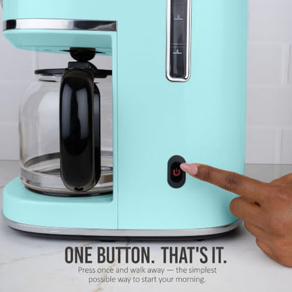 Nostalgia Classic Retro 10 Cup Coffee Maker, Aqua