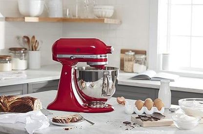 KitchenAid Artisan, 5-Qt Tilt Head Stand Mixer, KSM150PS, Empire Red