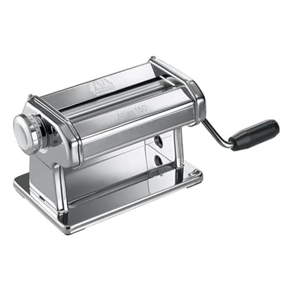 MARCATO Made in Italy Atlas 150 Roller Manual Pasta Machine, Chrome Steel