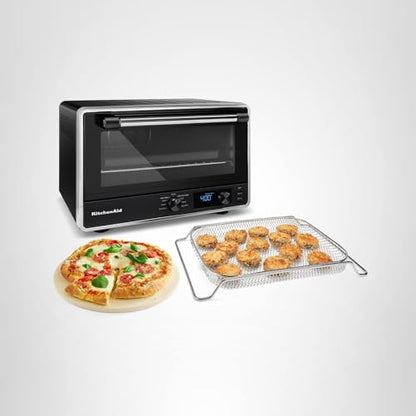 KitchenAid Digital Countertop Oven with Air Fry & Pizza Stone, KCO128BM, Black Matte