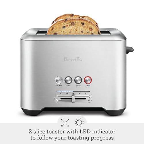 Breville BTA720XL Bit More Toaster, 2 Slice, Brushed Stainless Steel