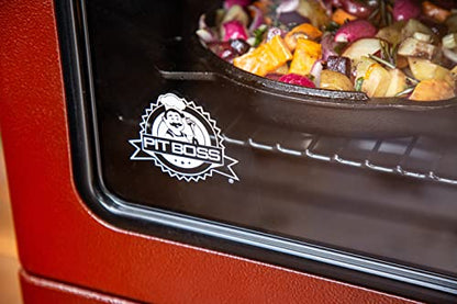 Pit Boss 3-Series Gas Vertical Smoker, Red Hammertone - 10773