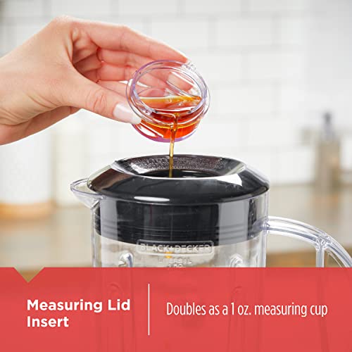 BLACK+DECKER Crush Master Blender, 10-Speeds with Stainless Steel Blades, Black, BL2010BP