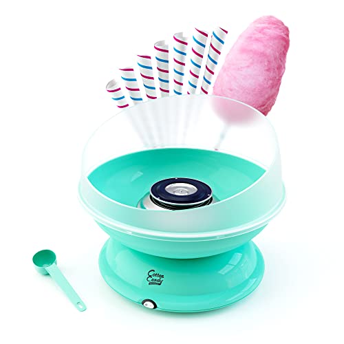 Cotton Candy Express BB1000-S Cotton Candy Machine, Easy To Use and Clean Nostalgia and Fun Comes with Instruction Manual and Tip Card,Teal
