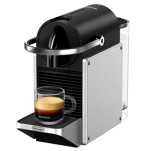 De′Longhi Nespresso Pixie EN127.S, Fully Automatic Coffee Machine, One-Button Coffee Machine with Multi-Function, Welcome Set Included, Compact Design, 19 Bar Pressure, 1260W, Silver