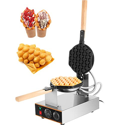 VEVOR Commercial Waffle Maker 30 Pcs, Electric Stainless Steel